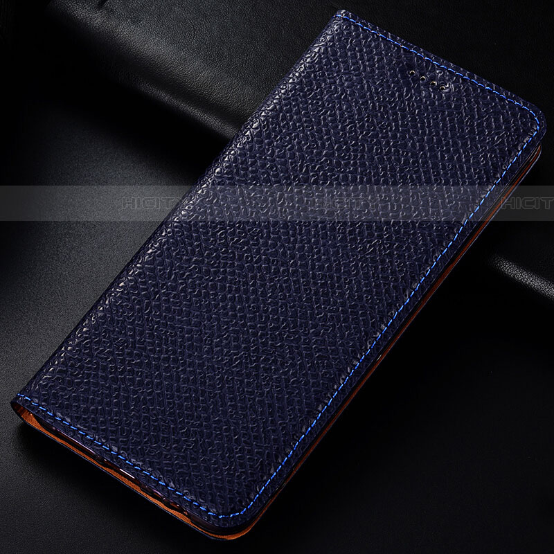 Coque Portefeuille Livre Cuir Etui Clapet L01 pour Samsung Galaxy M60s Bleu Plus