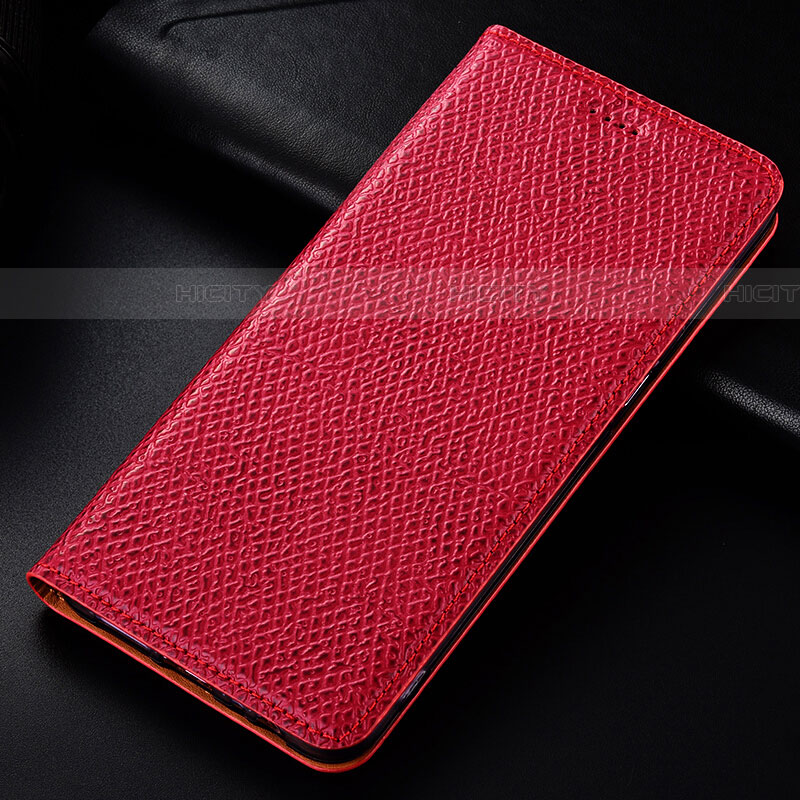 Coque Portefeuille Livre Cuir Etui Clapet L01 pour Samsung Galaxy M60s Rouge Plus