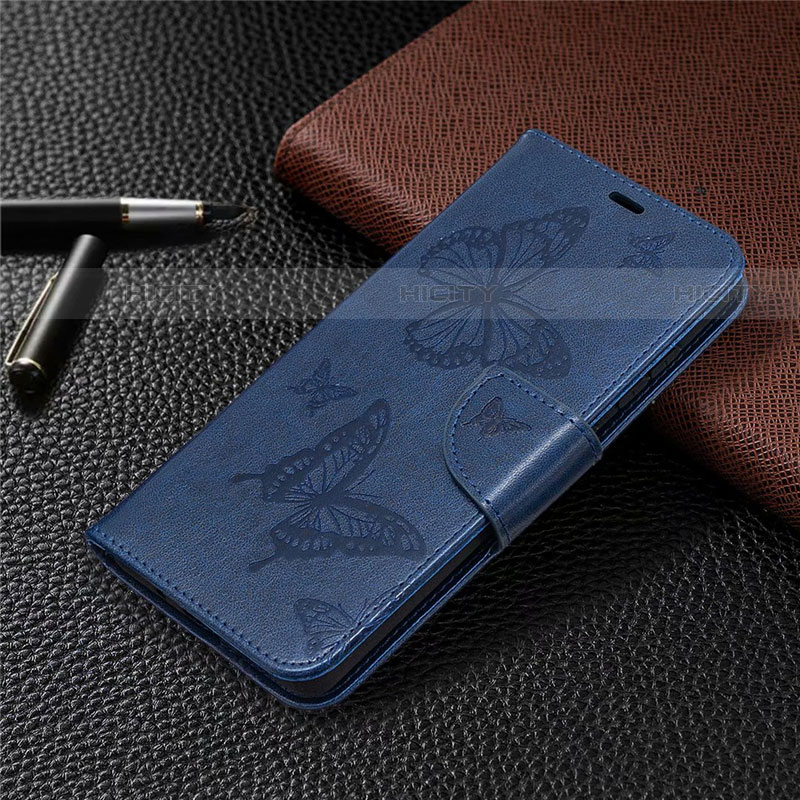 Coque Portefeuille Livre Cuir Etui Clapet L01 pour Samsung Galaxy S20 FE 5G Bleu Plus