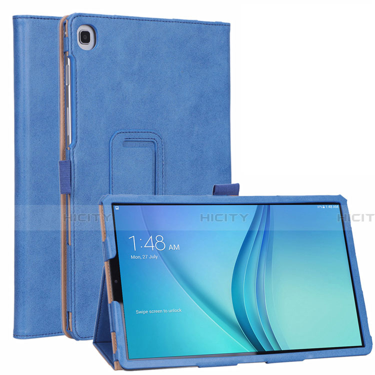 Coque Portefeuille Livre Cuir Etui Clapet L01 pour Samsung Galaxy Tab S5e Wi-Fi 10.5 SM-T720 Bleu Plus