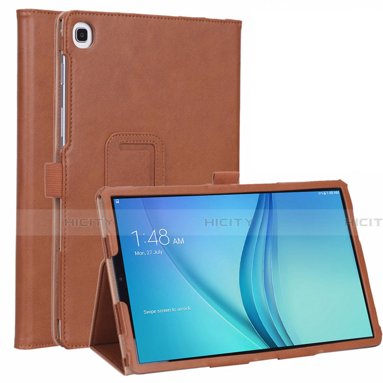 Coque Portefeuille Livre Cuir Etui Clapet L01 pour Samsung Galaxy Tab S5e Wi-Fi 10.5 SM-T720 Marron Plus