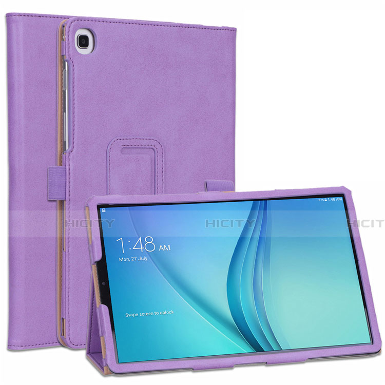 Coque Portefeuille Livre Cuir Etui Clapet L01 pour Samsung Galaxy Tab S5e Wi-Fi 10.5 SM-T720 Violet Plus