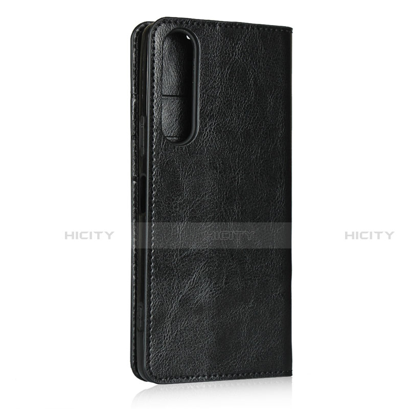 Coque Portefeuille Livre Cuir Etui Clapet L01 pour Sony Xperia 1 II Noir Plus