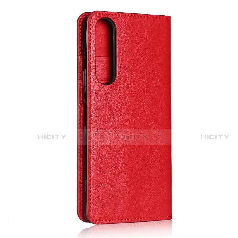 Coque Portefeuille Livre Cuir Etui Clapet L01 pour Sony Xperia 1 II Rouge Plus