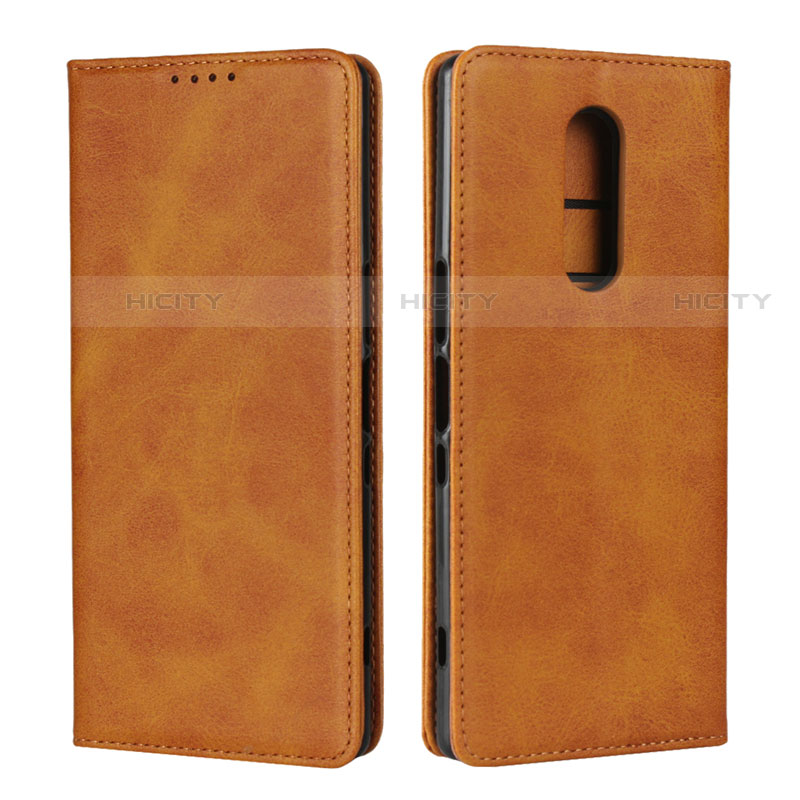 Coque Portefeuille Livre Cuir Etui Clapet L01 pour Sony Xperia 1 Orange Plus