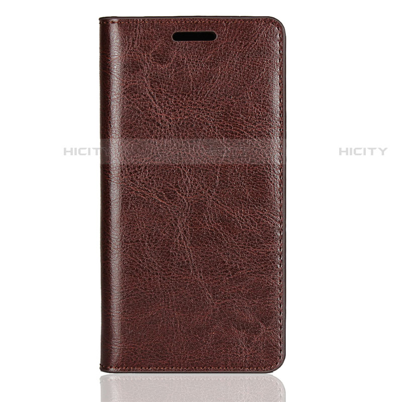 Coque Portefeuille Livre Cuir Etui Clapet L01 pour Sony Xperia XZ2 Compact Marron Plus