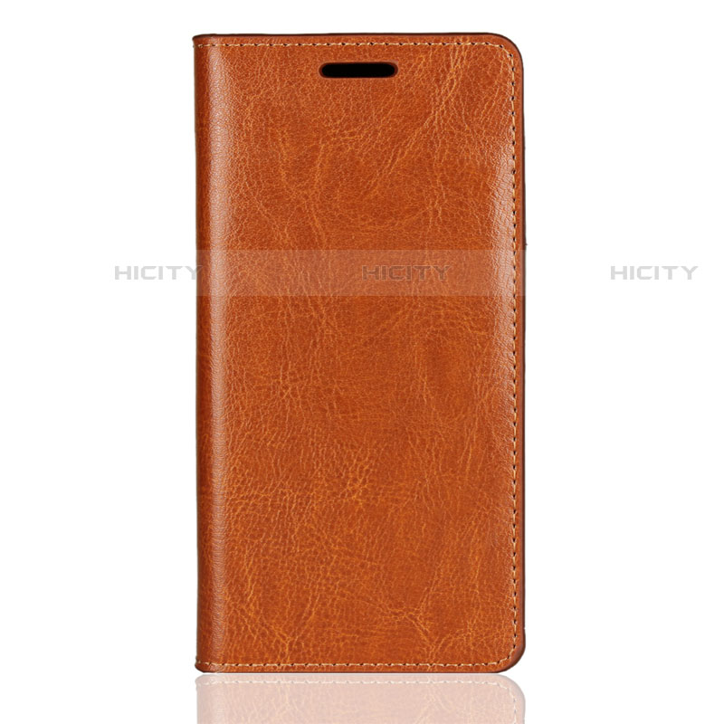 Coque Portefeuille Livre Cuir Etui Clapet L01 pour Sony Xperia XZ2 Compact Orange Plus