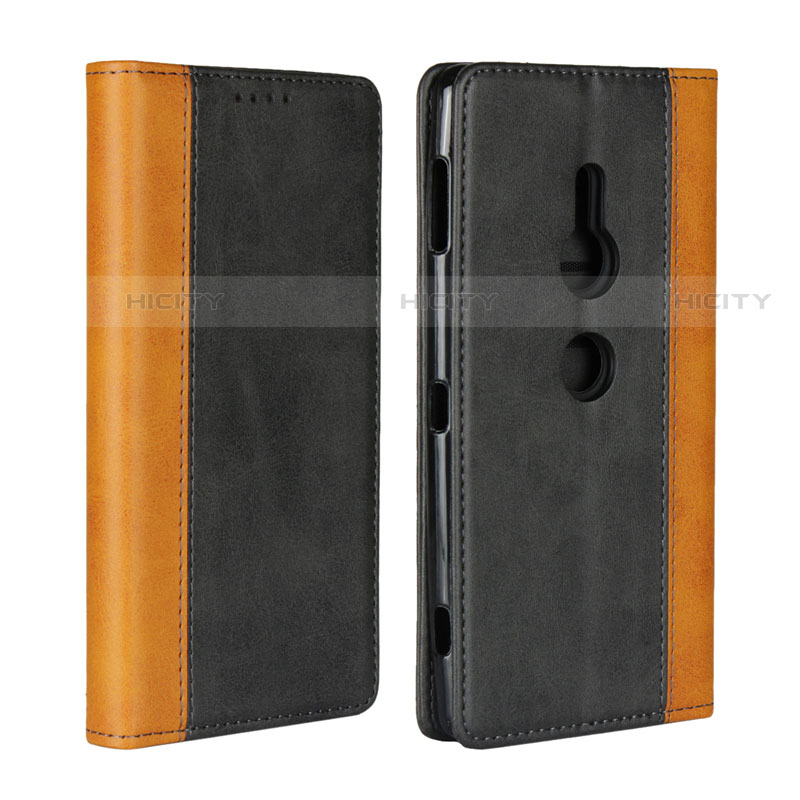 Coque Portefeuille Livre Cuir Etui Clapet L01 pour Sony Xperia XZ2 Noir Plus