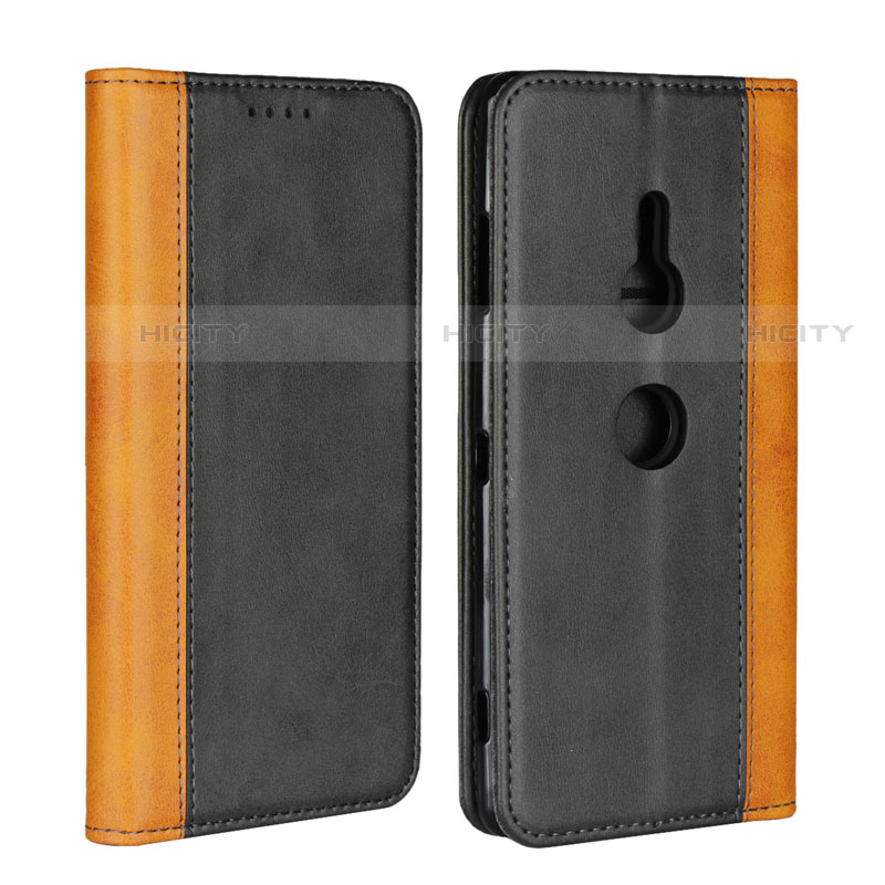 Coque Portefeuille Livre Cuir Etui Clapet L01 pour Sony Xperia XZ3 Noir Plus