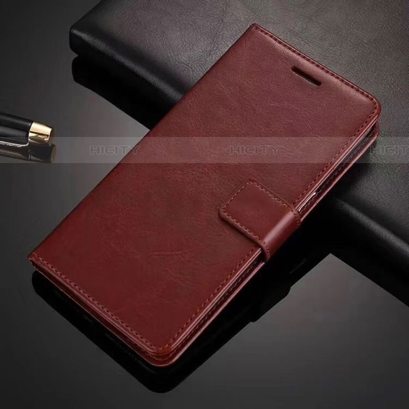 Coque Portefeuille Livre Cuir Etui Clapet L01 pour Vivo X50 Lite Marron Plus