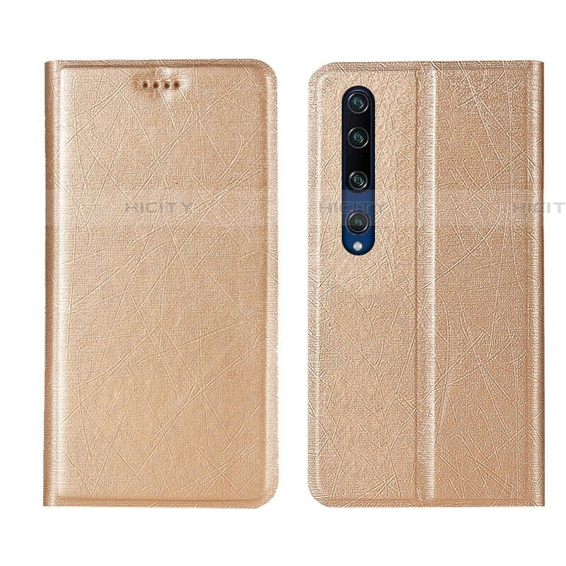 Coque Portefeuille Livre Cuir Etui Clapet L01 pour Xiaomi Mi 10 Or Plus