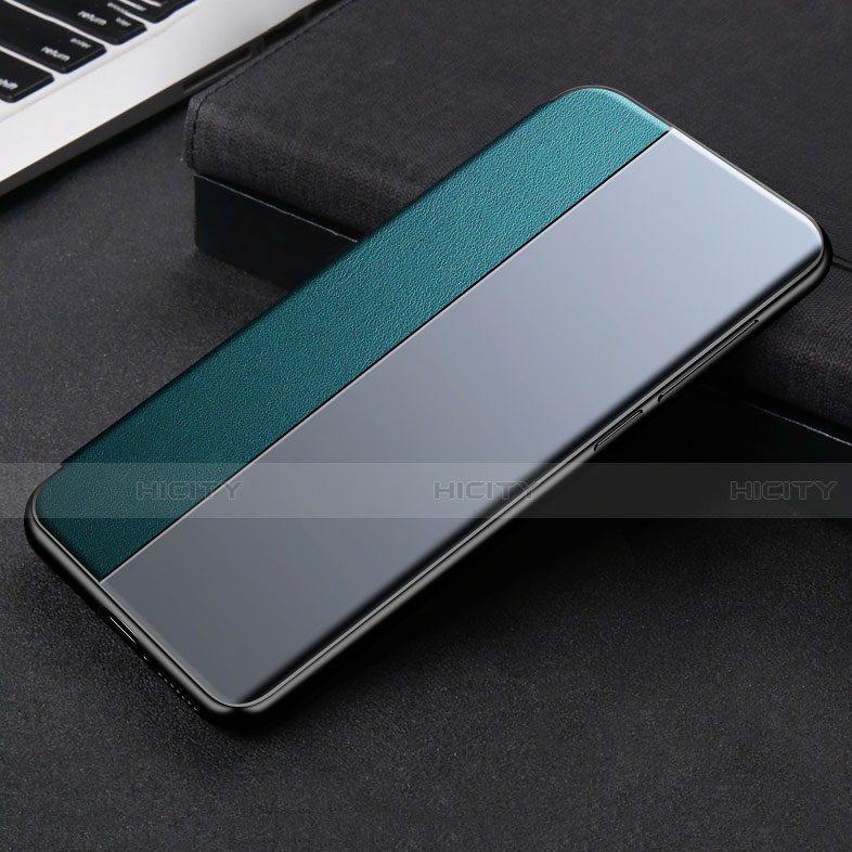 Coque Portefeuille Livre Cuir Etui Clapet L01 pour Xiaomi Mi 11 Lite 4G Cyan Plus