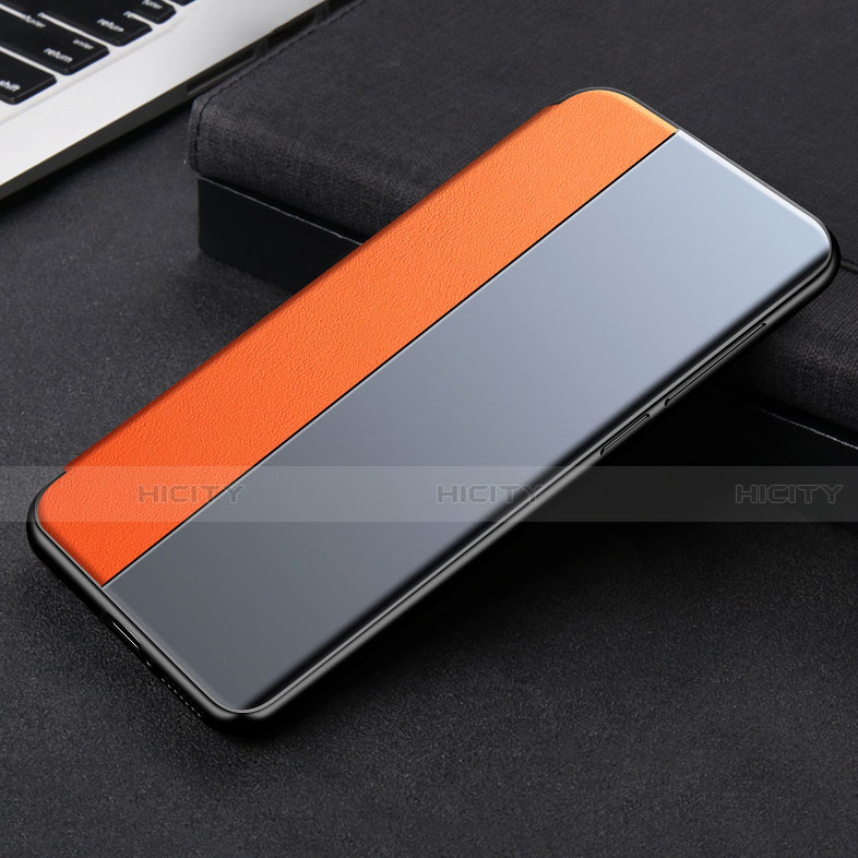 Coque Portefeuille Livre Cuir Etui Clapet L01 pour Xiaomi Mi 11 Lite 5G NE Orange Plus