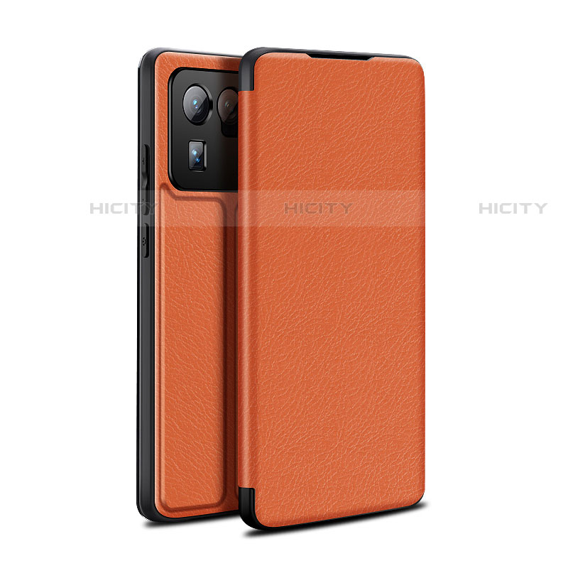 Coque Portefeuille Livre Cuir Etui Clapet L01 pour Xiaomi Mi 11 Ultra 5G Marron Plus