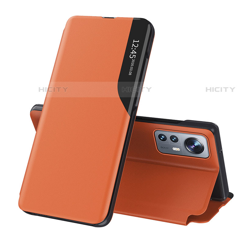 Coque Portefeuille Livre Cuir Etui Clapet L01 pour Xiaomi Mi 12S 5G Orange Plus