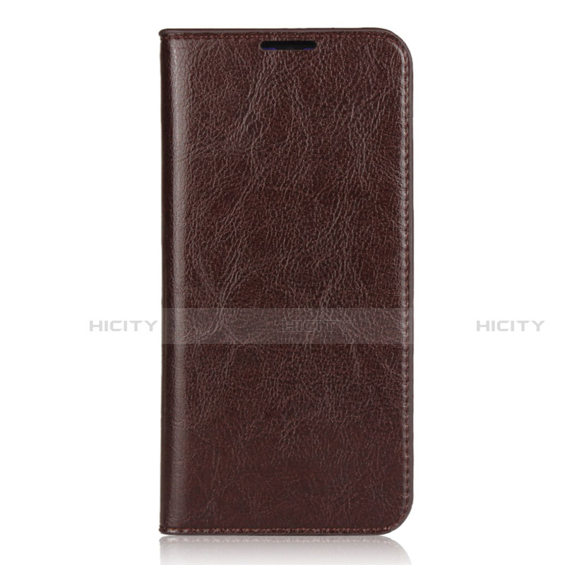 Coque Portefeuille Livre Cuir Etui Clapet L01 pour Xiaomi Mi 9 Marron Plus