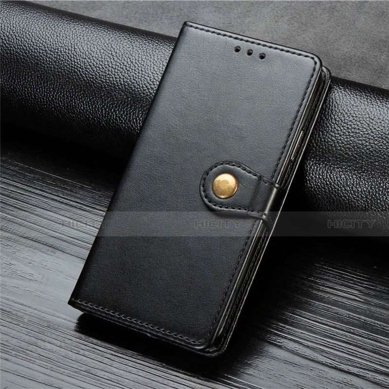 Coque Portefeuille Livre Cuir Etui Clapet L01 pour Xiaomi Mi Note 10 Lite Noir Plus