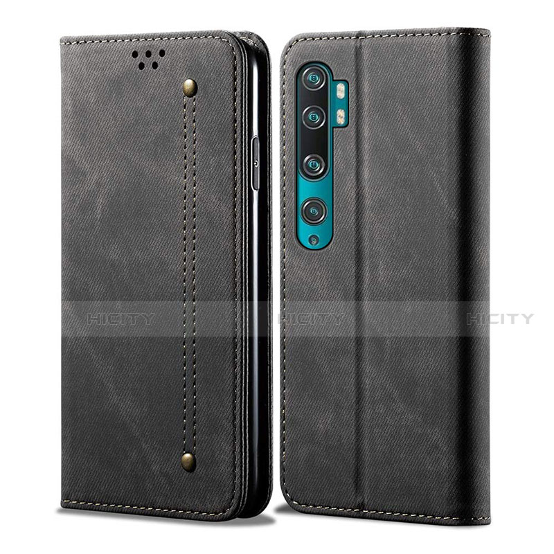 Coque Portefeuille Livre Cuir Etui Clapet L01 pour Xiaomi Mi Note 10 Noir Plus