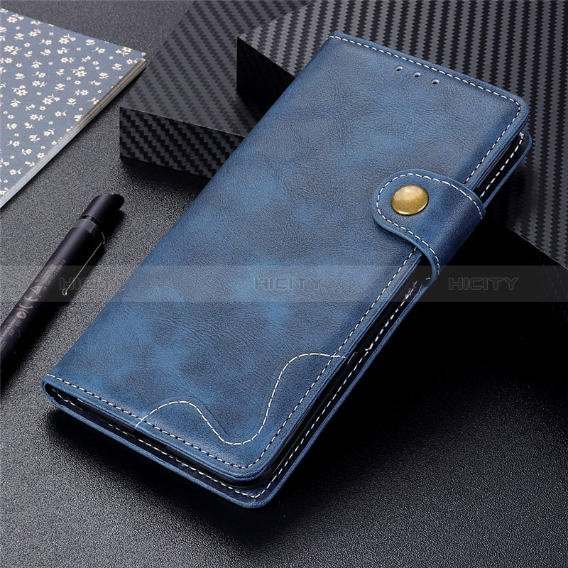 Coque Portefeuille Livre Cuir Etui Clapet L01 pour Xiaomi POCO C31 Bleu Plus