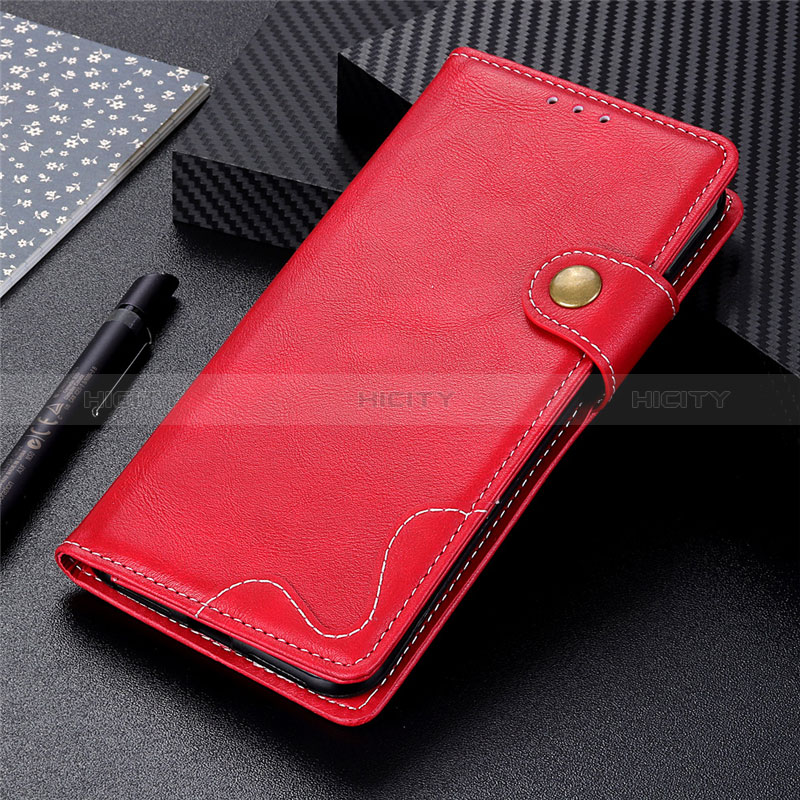 Coque Portefeuille Livre Cuir Etui Clapet L01 pour Xiaomi POCO C31 Rouge Plus