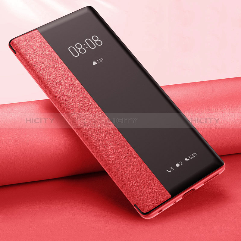 Coque Portefeuille Livre Cuir Etui Clapet L01 pour Xiaomi Poco C55 Rouge Plus