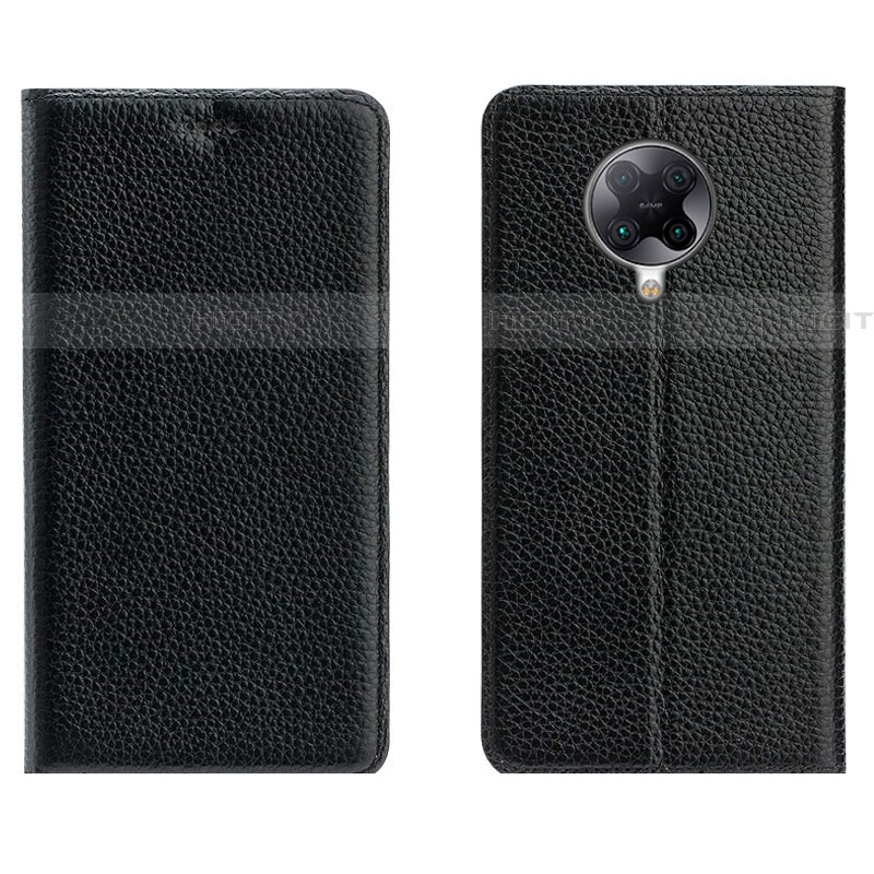 Coque Portefeuille Livre Cuir Etui Clapet L01 pour Xiaomi Poco F2 Pro Noir Plus