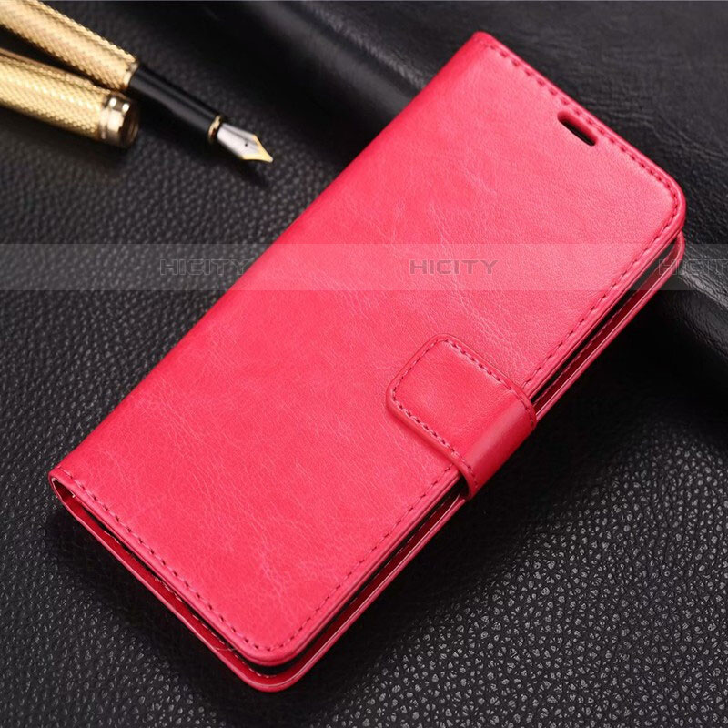 Coque Portefeuille Livre Cuir Etui Clapet L01 pour Xiaomi Redmi 8 Rouge Plus