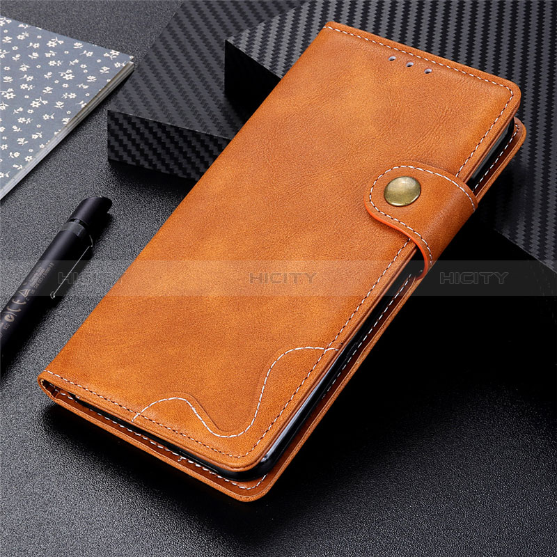 Coque Portefeuille Livre Cuir Etui Clapet L01 pour Xiaomi Redmi 9 Activ Marron Plus