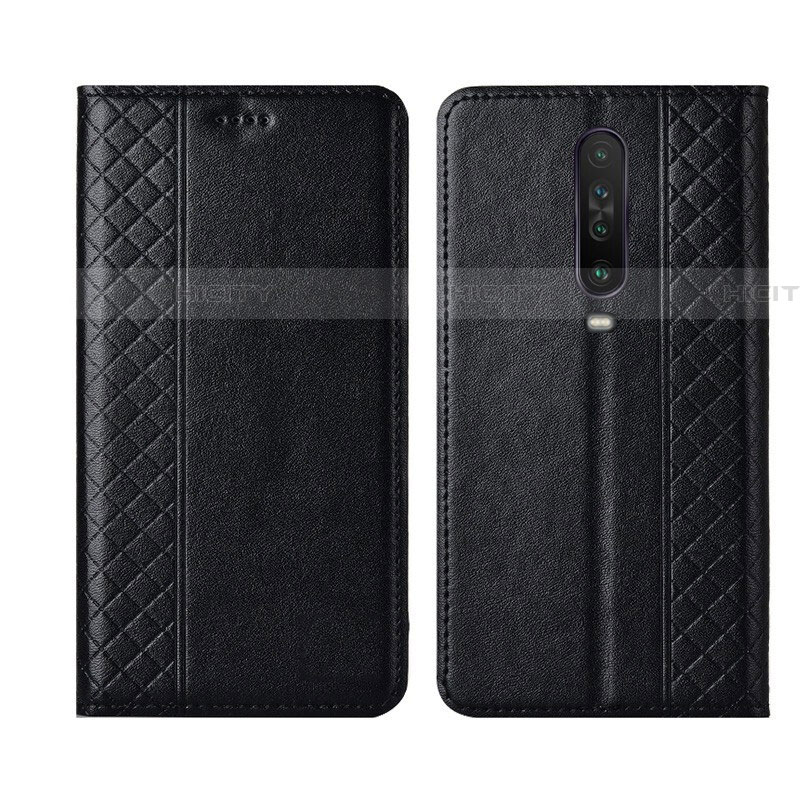 Coque Portefeuille Livre Cuir Etui Clapet L01 pour Xiaomi Redmi K30i 5G Noir Plus