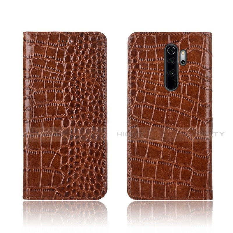 Coque Portefeuille Livre Cuir Etui Clapet L01 pour Xiaomi Redmi Note 8 Pro Orange Plus