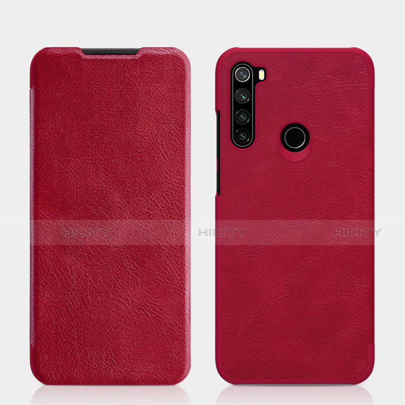 Coque Portefeuille Livre Cuir Etui Clapet L01 pour Xiaomi Redmi Note 8 Rouge Plus