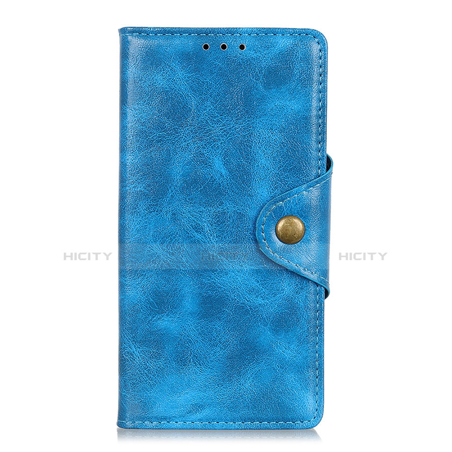 Coque Portefeuille Livre Cuir Etui Clapet L01 pour Xiaomi Redmi Note 9 Pro Max Bleu Ciel Plus