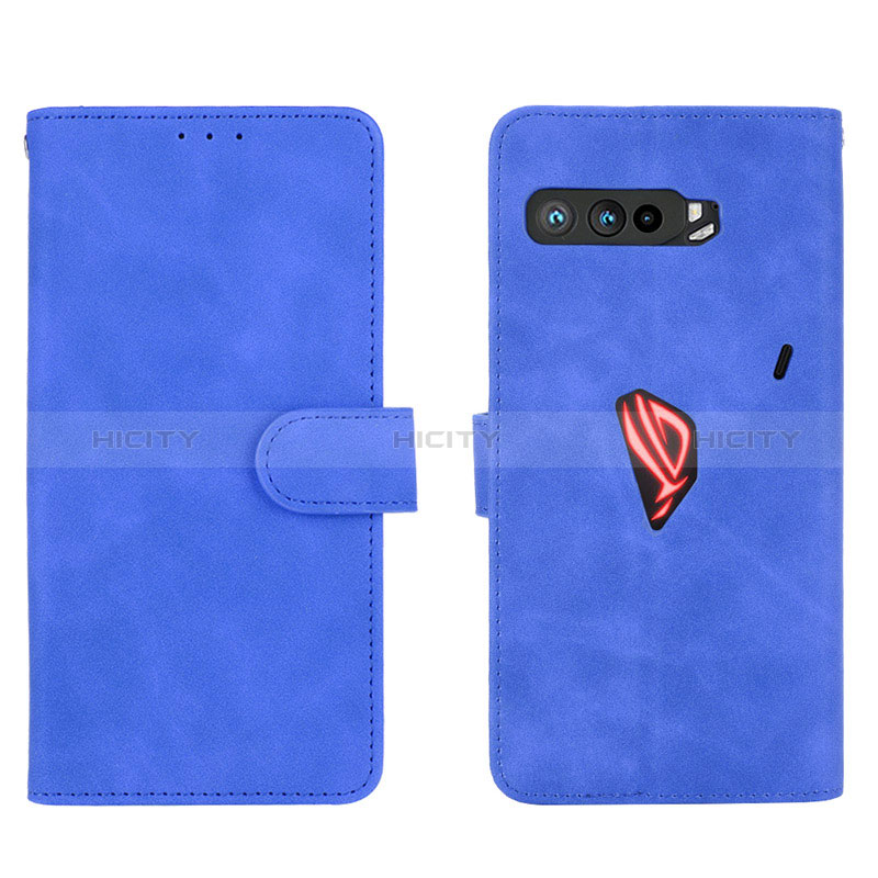 Coque Portefeuille Livre Cuir Etui Clapet L01Z pour Asus ROG Phone 3 Bleu Plus