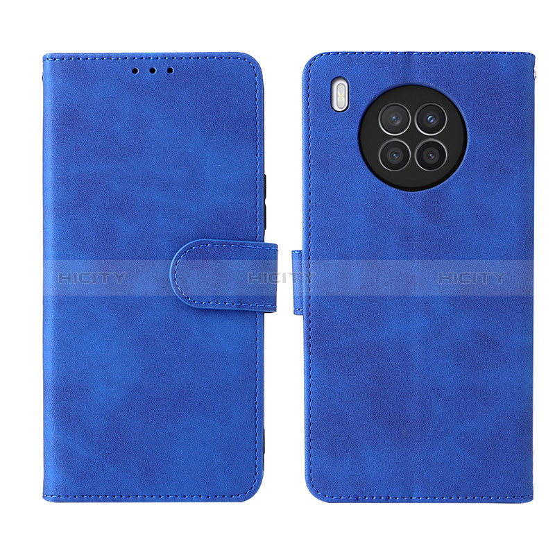 Coque Portefeuille Livre Cuir Etui Clapet L01Z pour Huawei Honor 50 Lite Bleu Plus