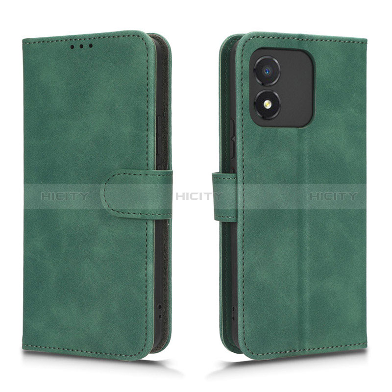 Coque Portefeuille Livre Cuir Etui Clapet L01Z pour Huawei Honor X5 Vert Plus