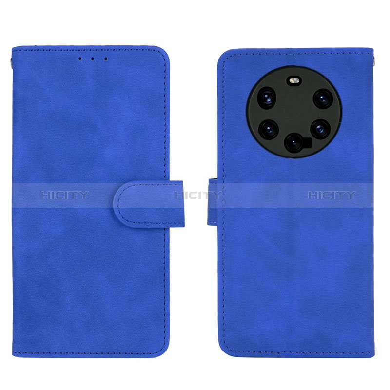 Coque Portefeuille Livre Cuir Etui Clapet L01Z pour Huawei Mate 40 Pro+ Plus Bleu Plus