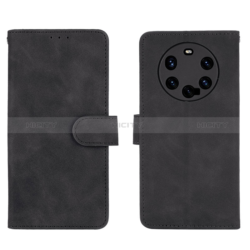 Coque Portefeuille Livre Cuir Etui Clapet L01Z pour Huawei Mate 40 Pro+ Plus Noir Plus