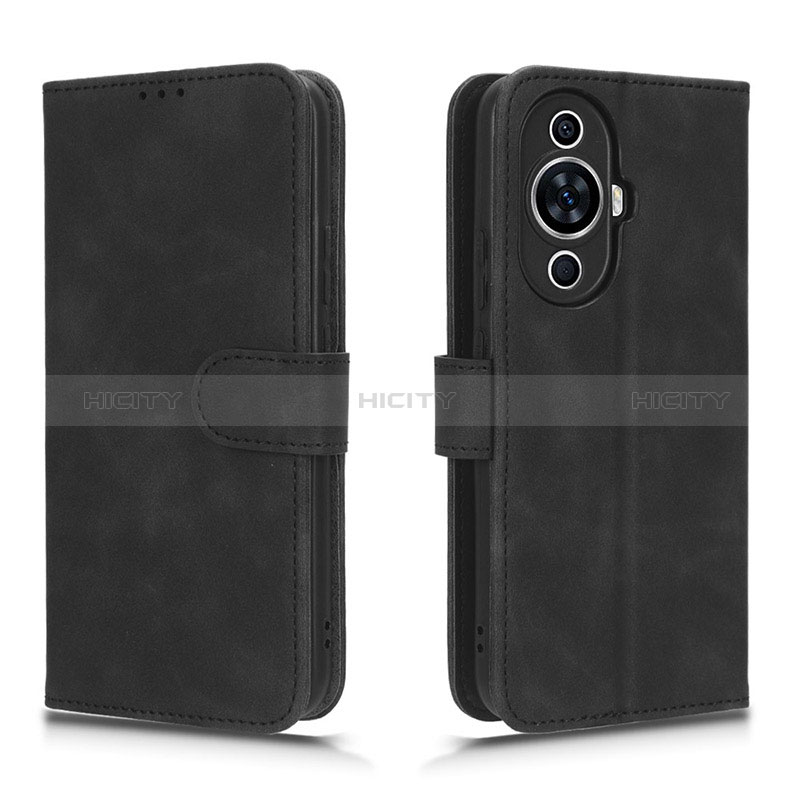 Coque Portefeuille Livre Cuir Etui Clapet L01Z pour Huawei Nova 11 Noir Plus