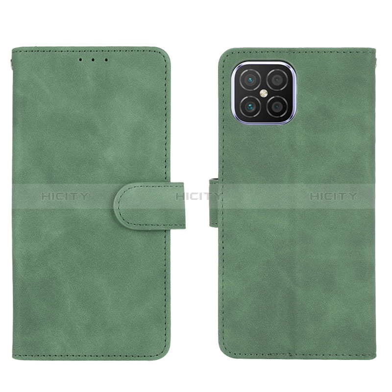 Coque Portefeuille Livre Cuir Etui Clapet L01Z pour Huawei Nova 8 SE 4G Vert Plus