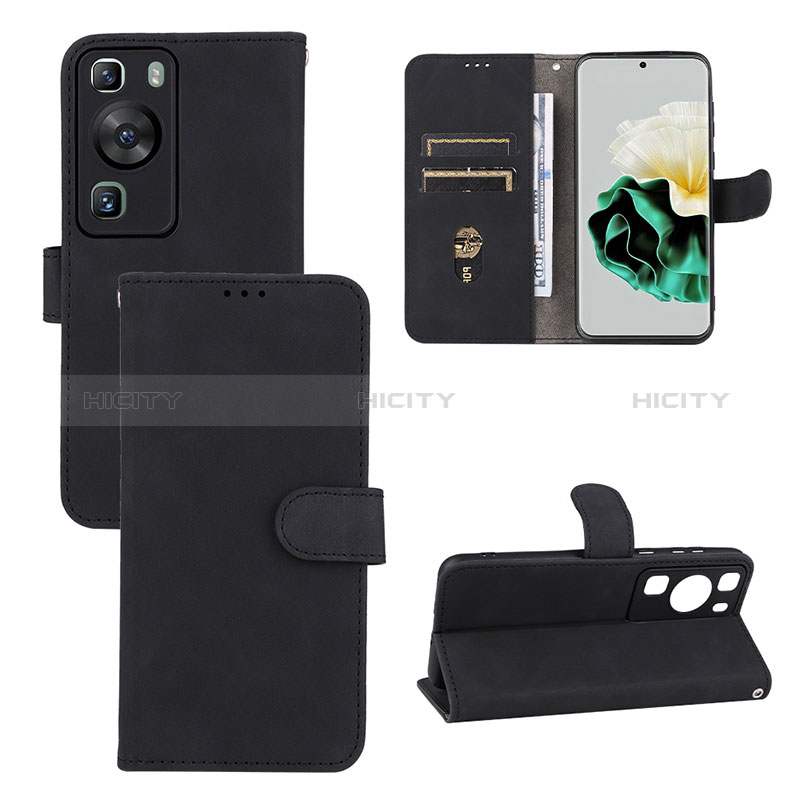 Coque Portefeuille Livre Cuir Etui Clapet L01Z pour Huawei P60 Plus