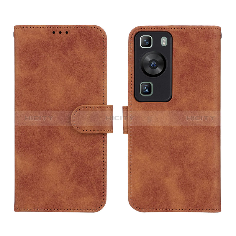 Coque Portefeuille Livre Cuir Etui Clapet L01Z pour Huawei P60 Plus