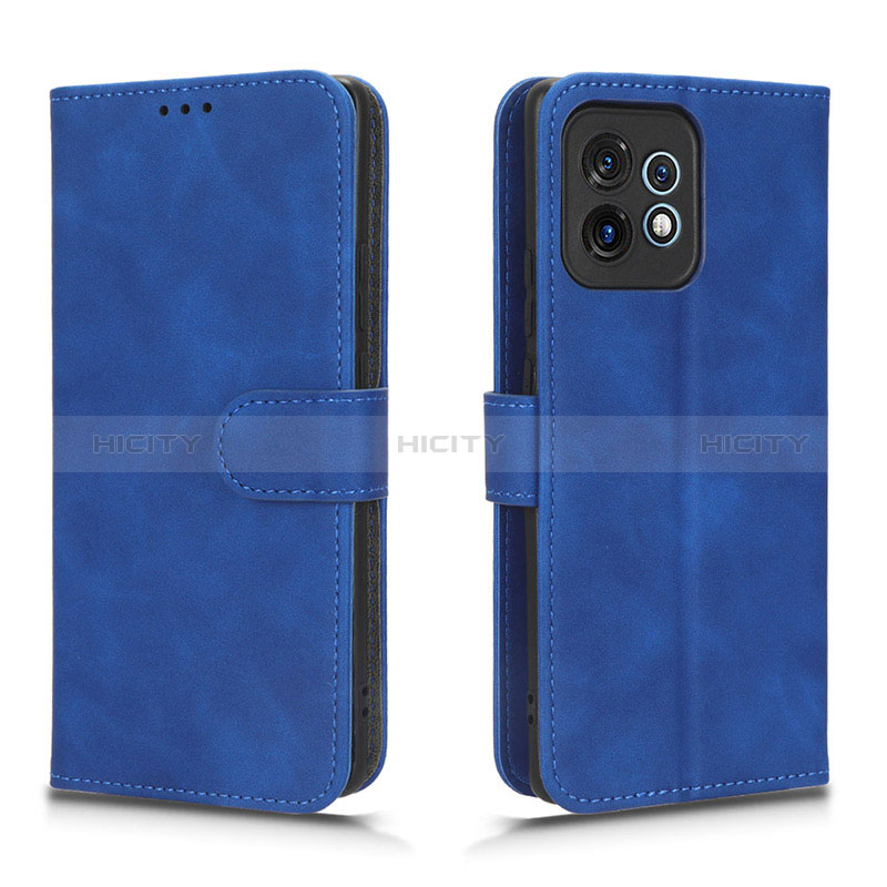 Coque Portefeuille Livre Cuir Etui Clapet L01Z pour Motorola Moto Edge 40 Pro 5G Bleu Plus