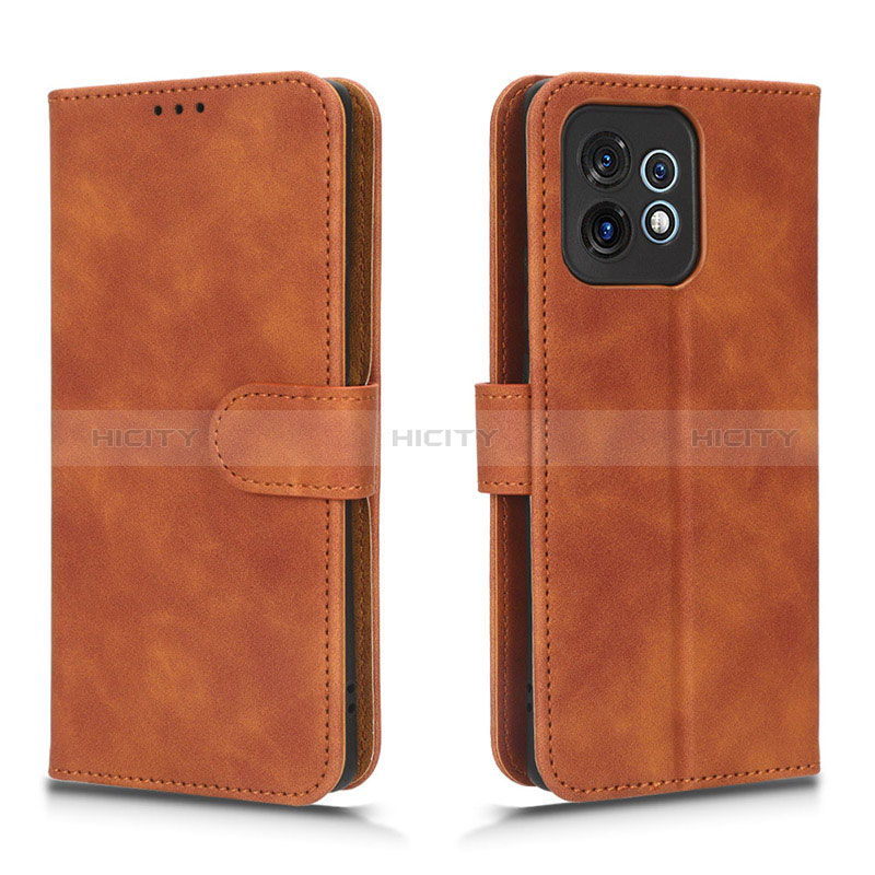 Coque Portefeuille Livre Cuir Etui Clapet L01Z pour Motorola Moto Edge 40 Pro 5G Marron Plus