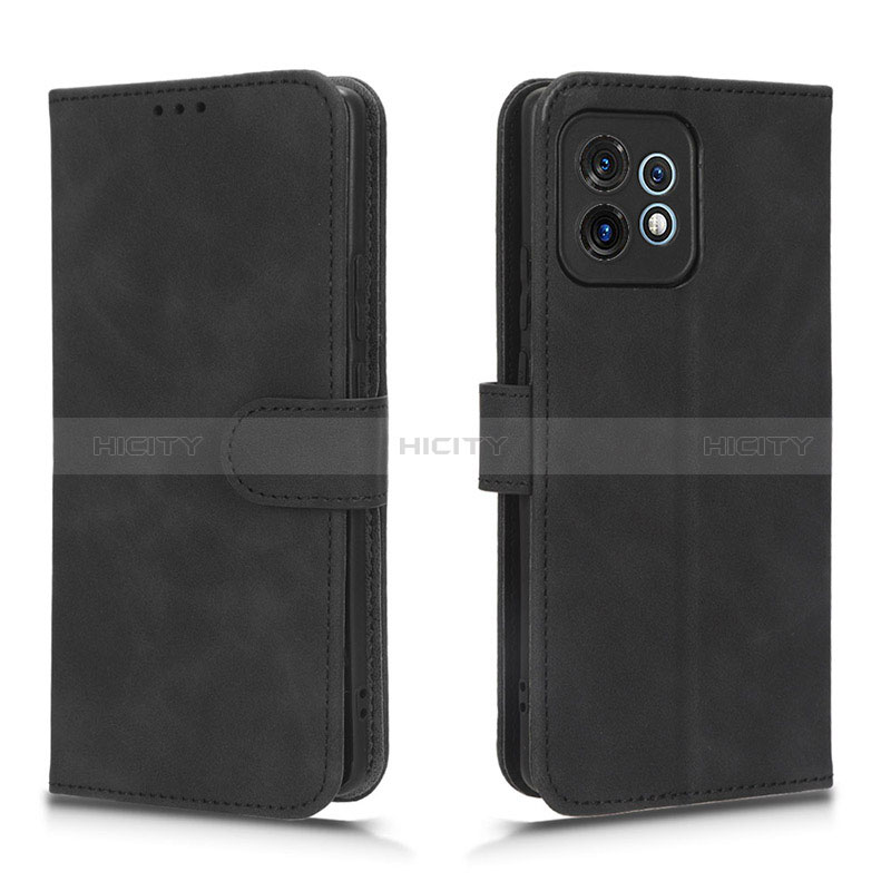 Coque Portefeuille Livre Cuir Etui Clapet L01Z pour Motorola Moto Edge 40 Pro 5G Noir Plus