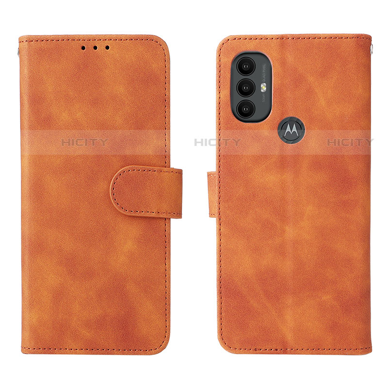 Coque Portefeuille Livre Cuir Etui Clapet L01Z pour Motorola Moto G Play Gen 2 Marron Plus