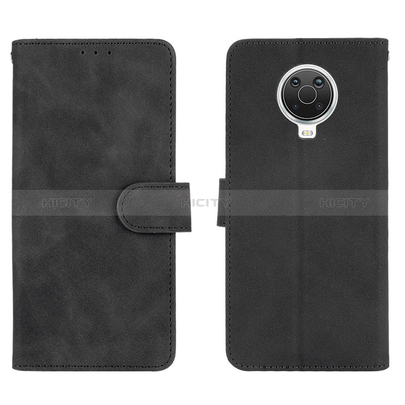 Coque Portefeuille Livre Cuir Etui Clapet L01Z pour Nokia 6.3 Noir Plus