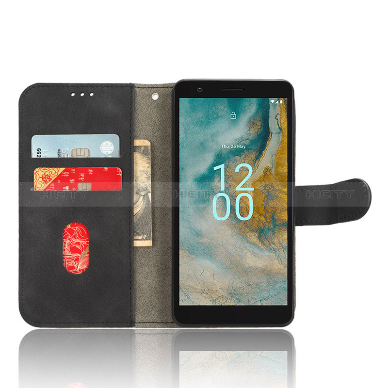 Coque Portefeuille Livre Cuir Etui Clapet L01Z pour Nokia C02 Plus