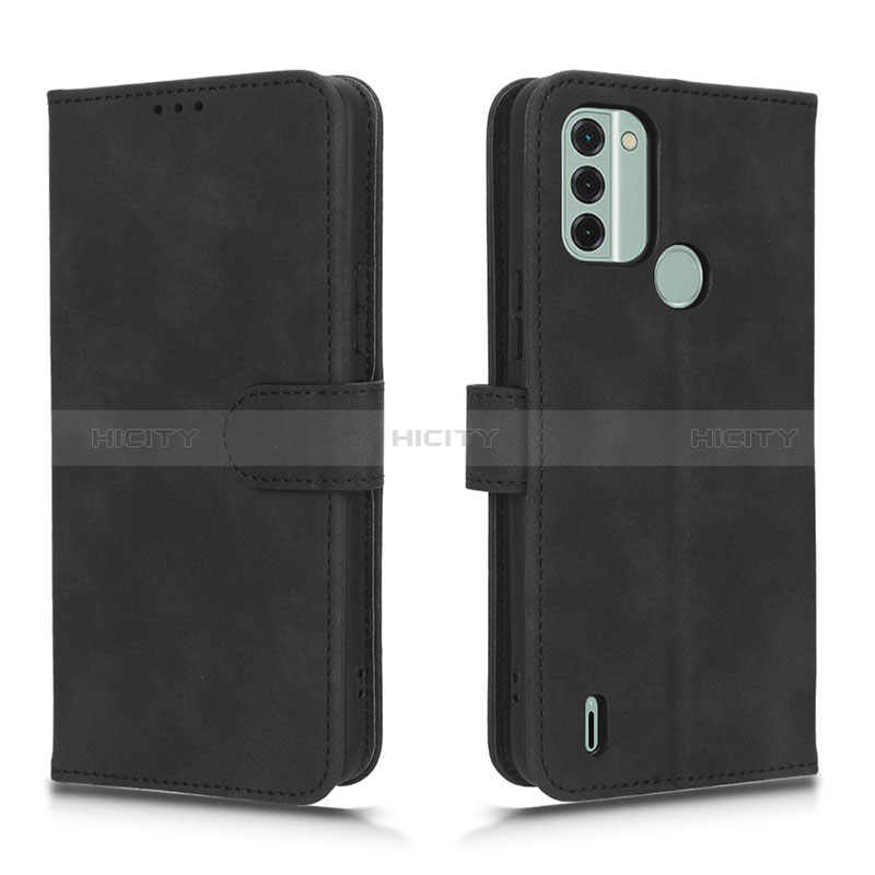 Coque Portefeuille Livre Cuir Etui Clapet L01Z pour Nokia C31 Noir Plus