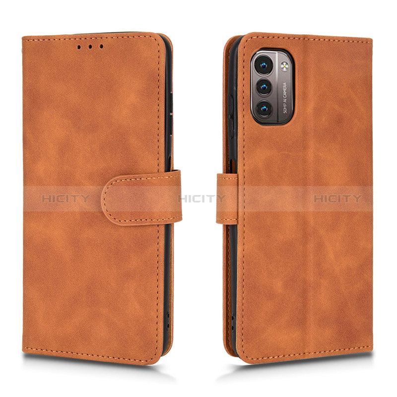 Coque Portefeuille Livre Cuir Etui Clapet L01Z pour Nokia G11 Marron Plus