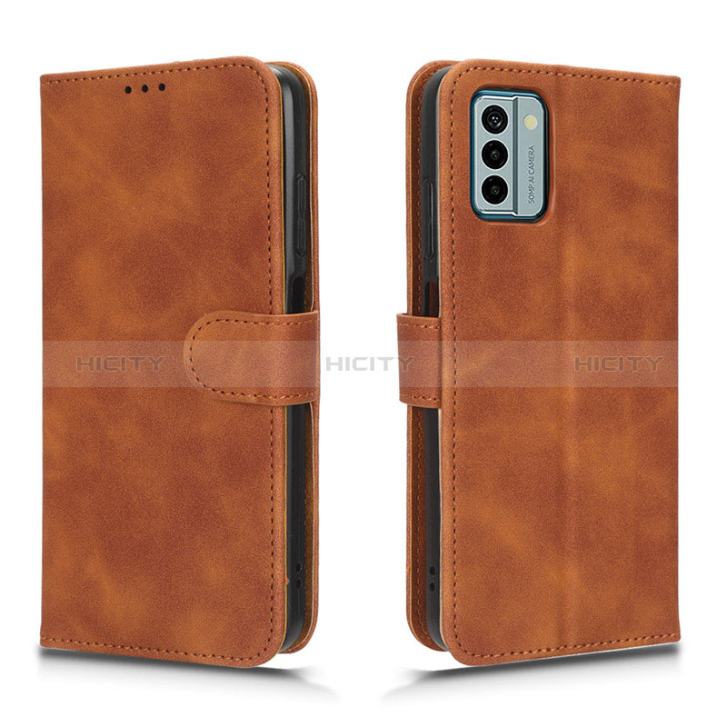 Coque Portefeuille Livre Cuir Etui Clapet L01Z pour Nokia G22 Marron Plus